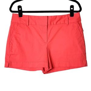 LOFT Midrise Riviera Short Coral Cotton Spandex 4" Inseam Womens Size 6